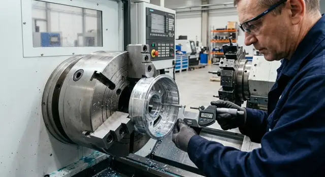 Nazik divarlı hubın söküldükdən sonra ellipssiz daxili yonulması
