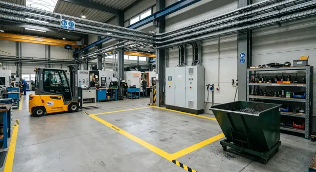 Подготовка цеха к установке обрабатывающего центра