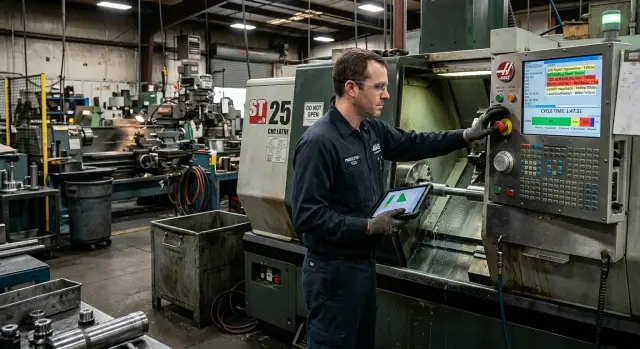 Cycle time on a turning center: where the minutes go