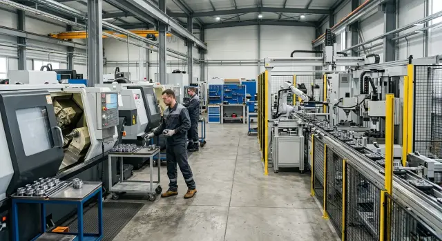 Automatic line or two machines: when is each more profitable?