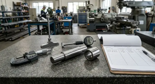 Sexdə detallar axını üçün kalibr, mikrometr və daxiliölçən