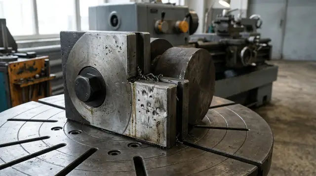 A vertical turning center punishes short workpieces