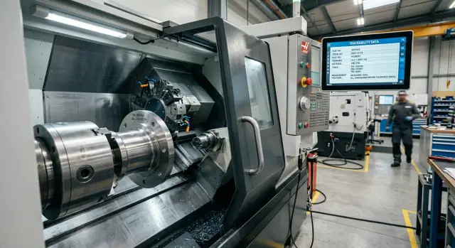 CNC texnoloji prosesində detalların tam izlənəbilirliyi
